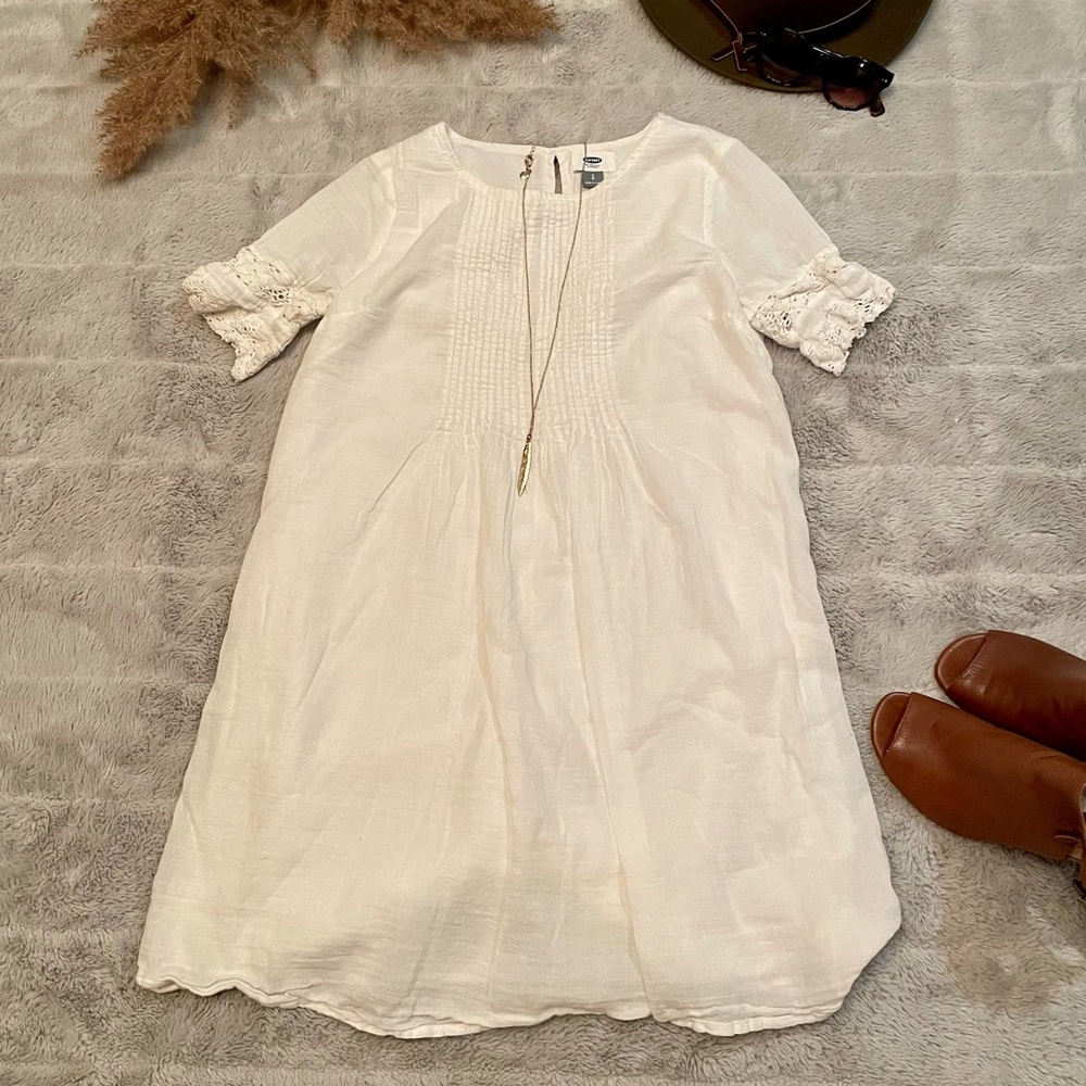 Old Navy White Cotton Dress